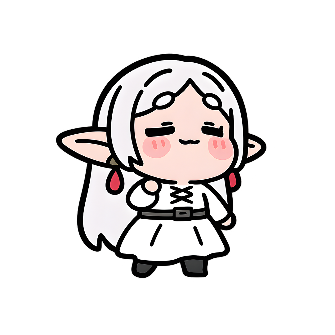 cute sousou no frieren sticker