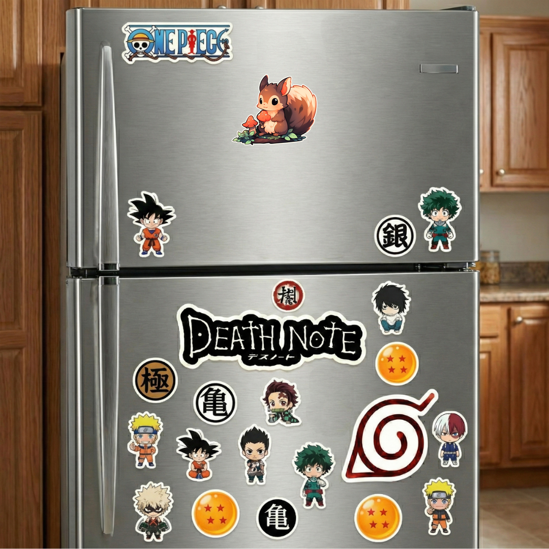 cute squirrel with mushrooms sticker