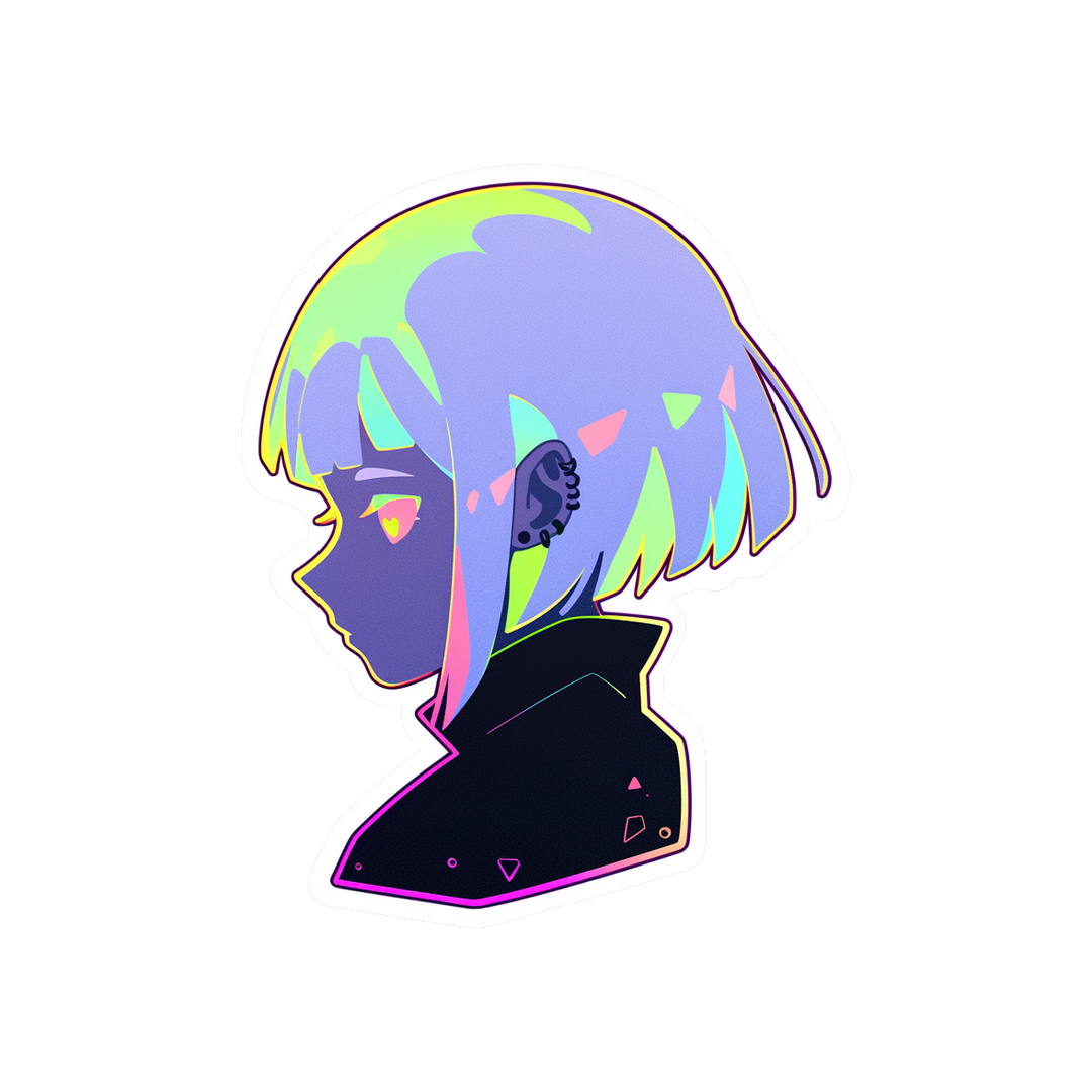 cyberpunk edgerunners lucy neon sticker