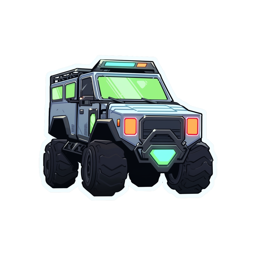 cyberpunk off road car sticker