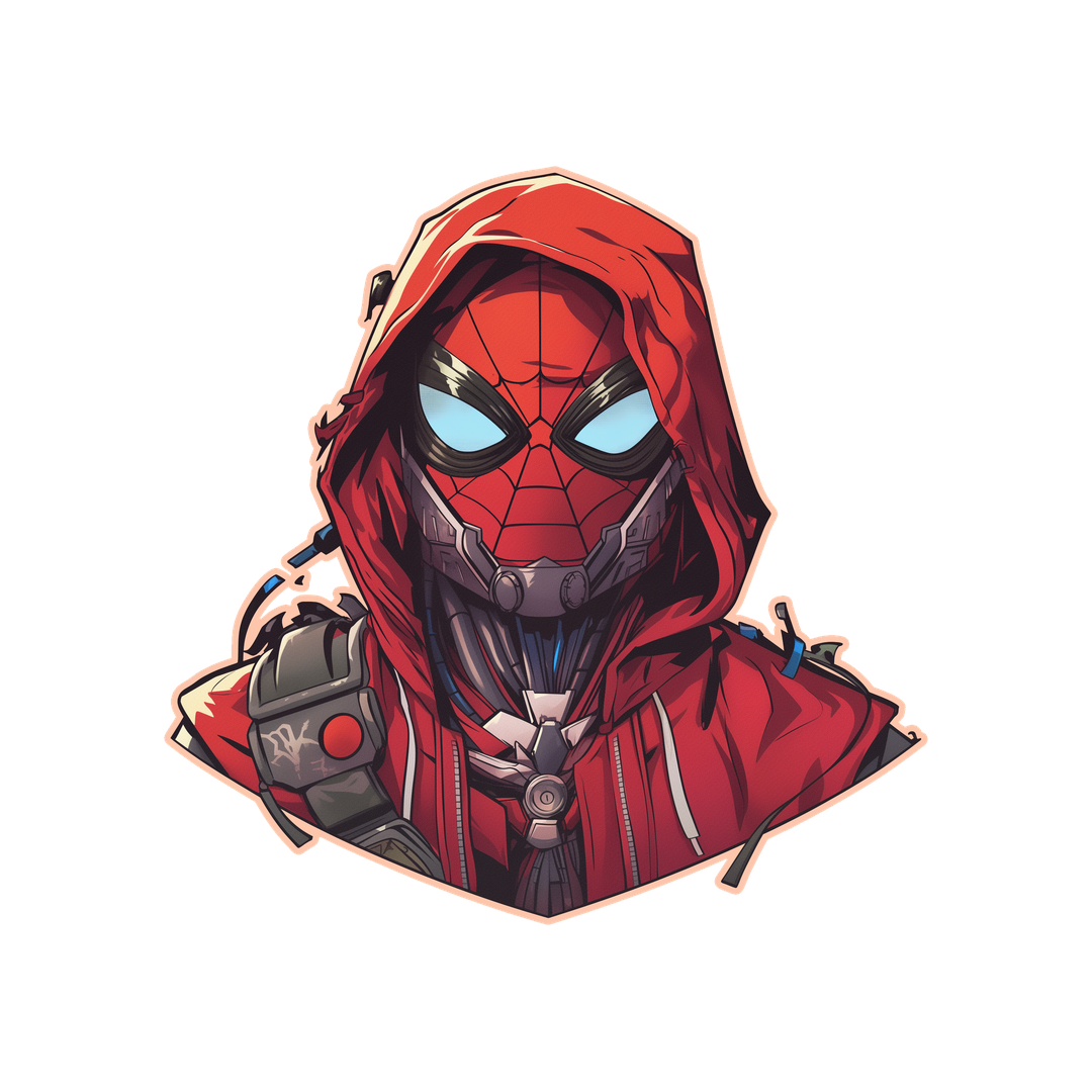 cyberpunk spiderman sticker