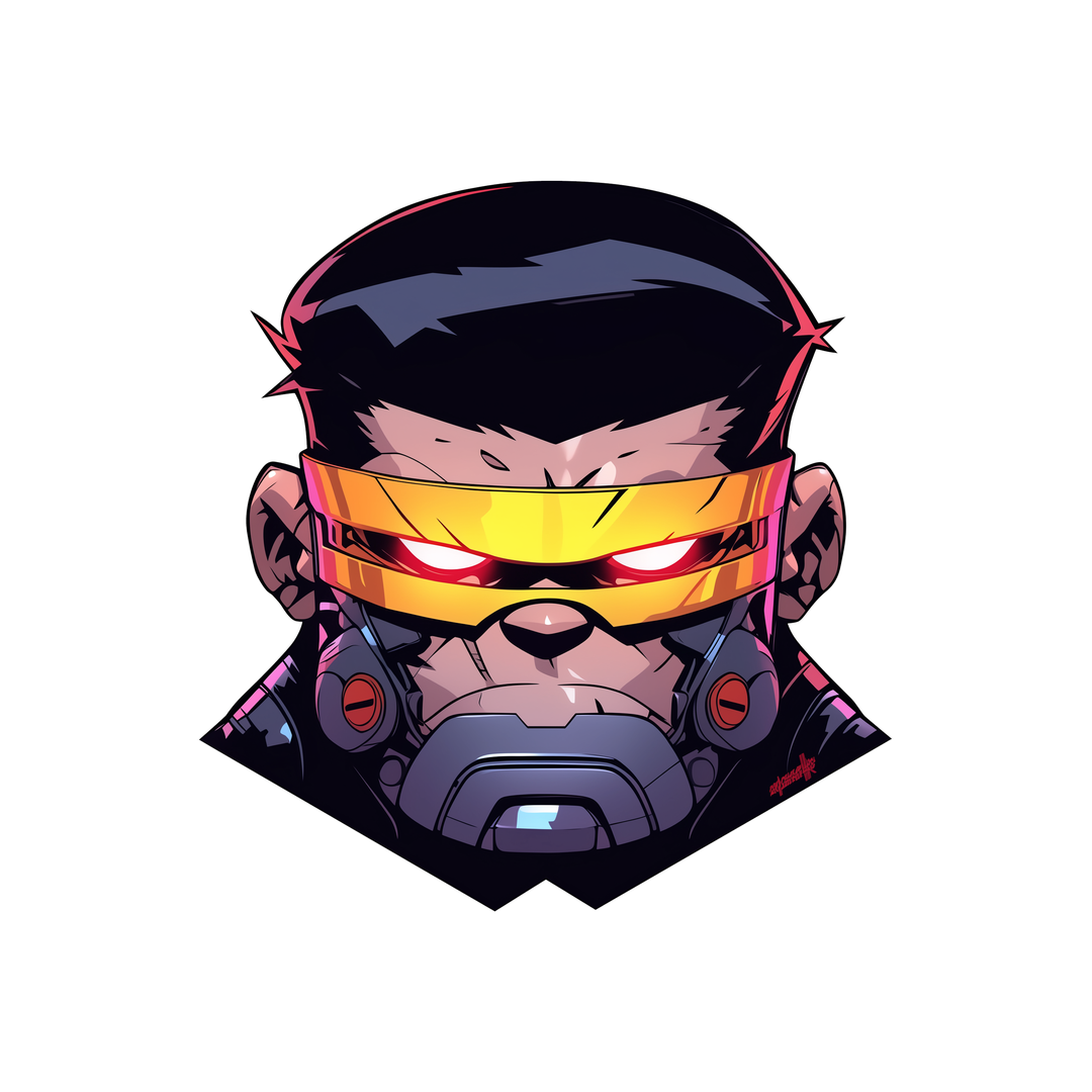cyclops xmen tech mask head sticker