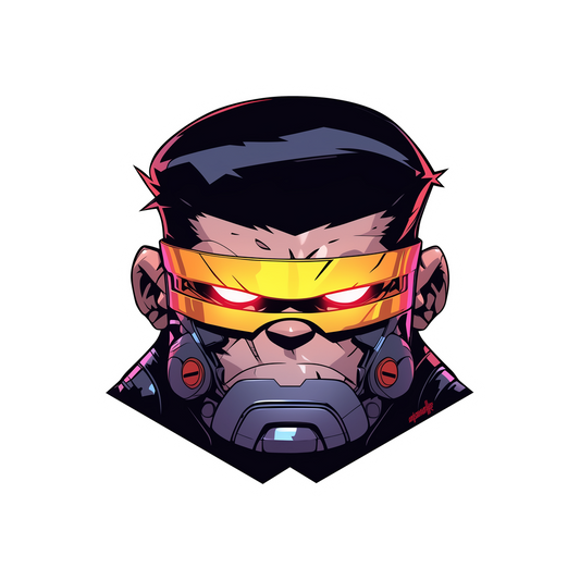 cyclops xmen tech mask head sticker