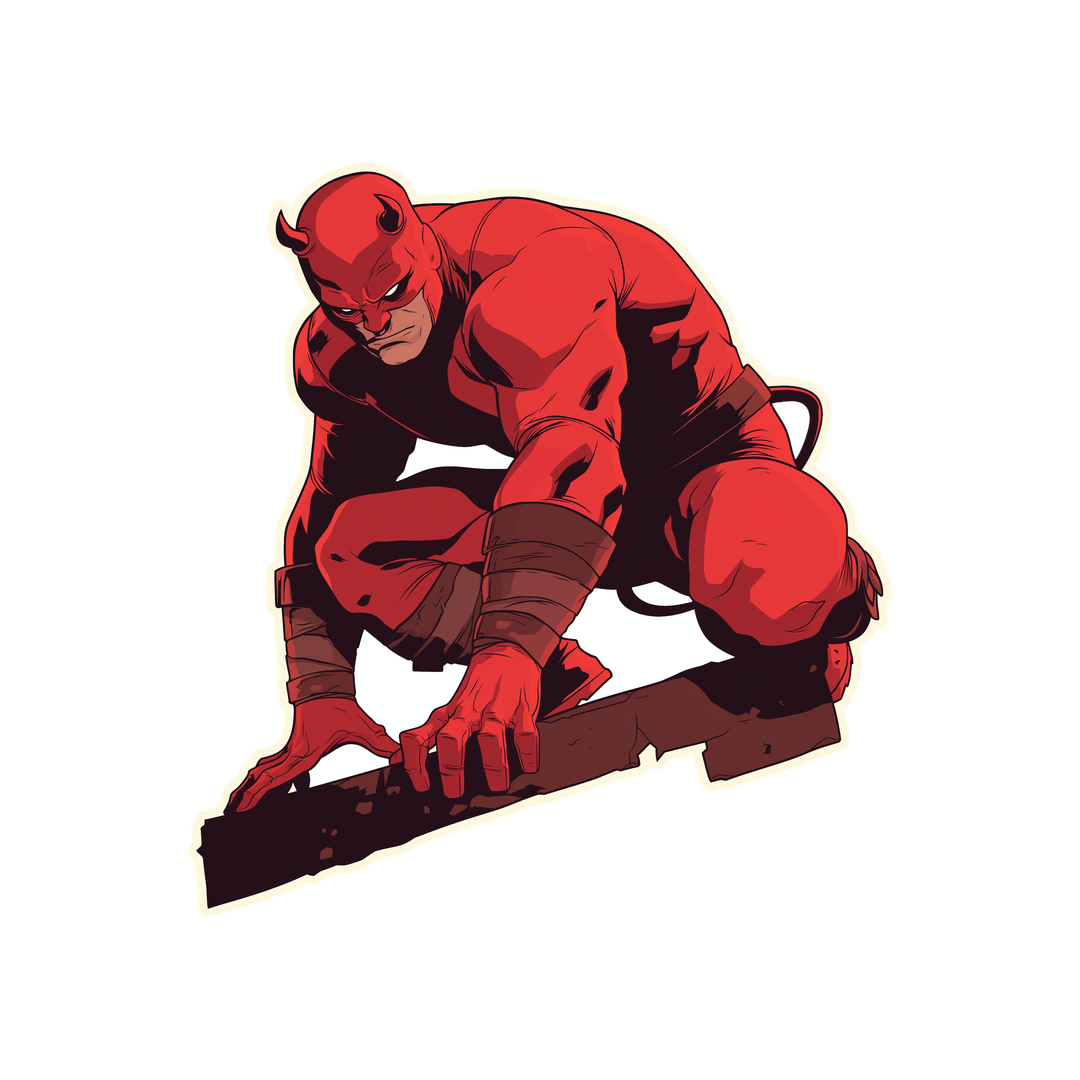 daredevil retro comic marvel superhero sticker