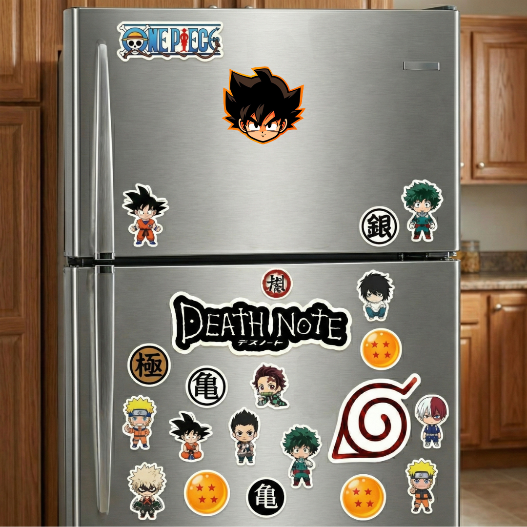 dbz goku head orange stroke sticker