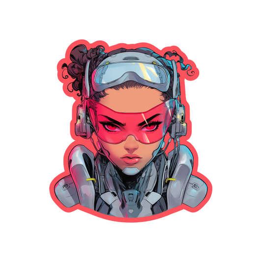 dc cyborg retro comix sticker