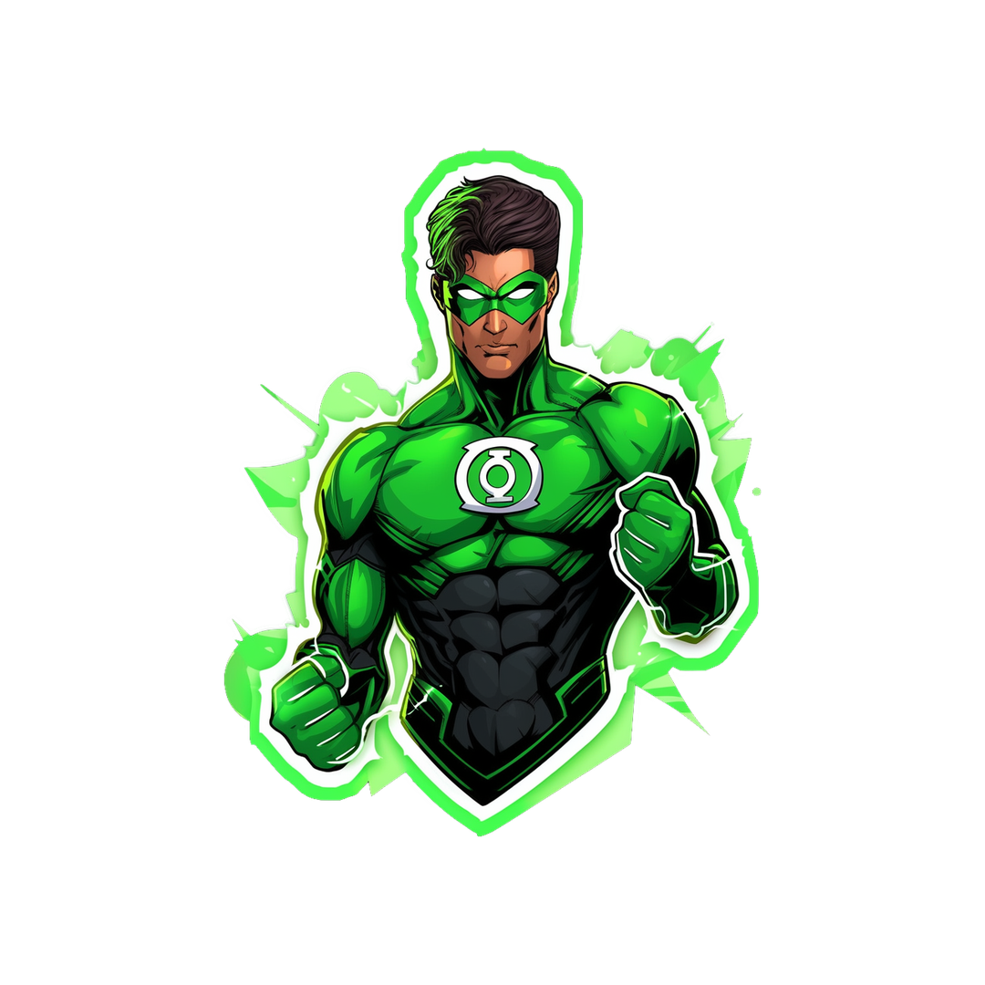 dc green lantern comics sticker