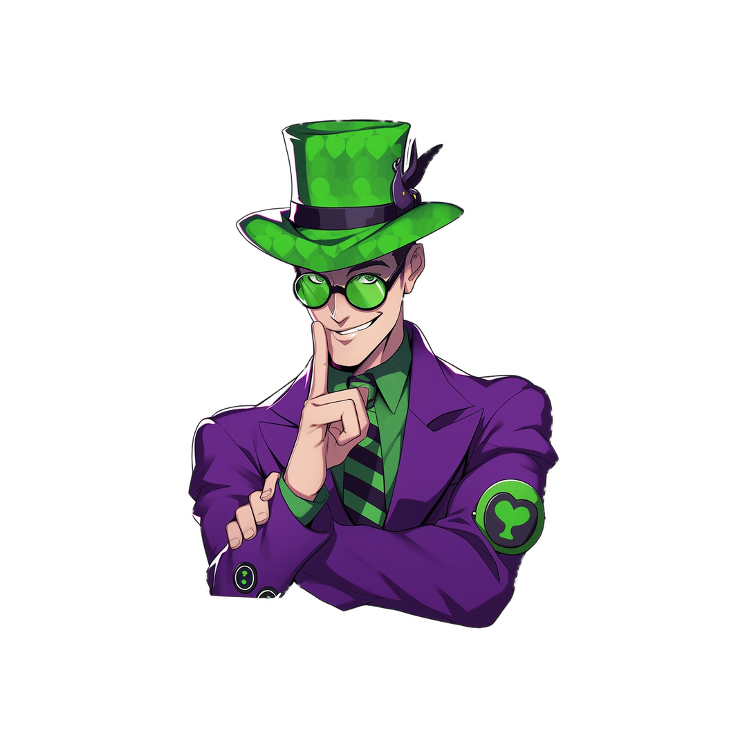 dc riddler comics sticker