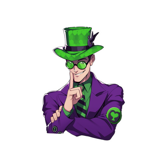 dc riddler comics sticker