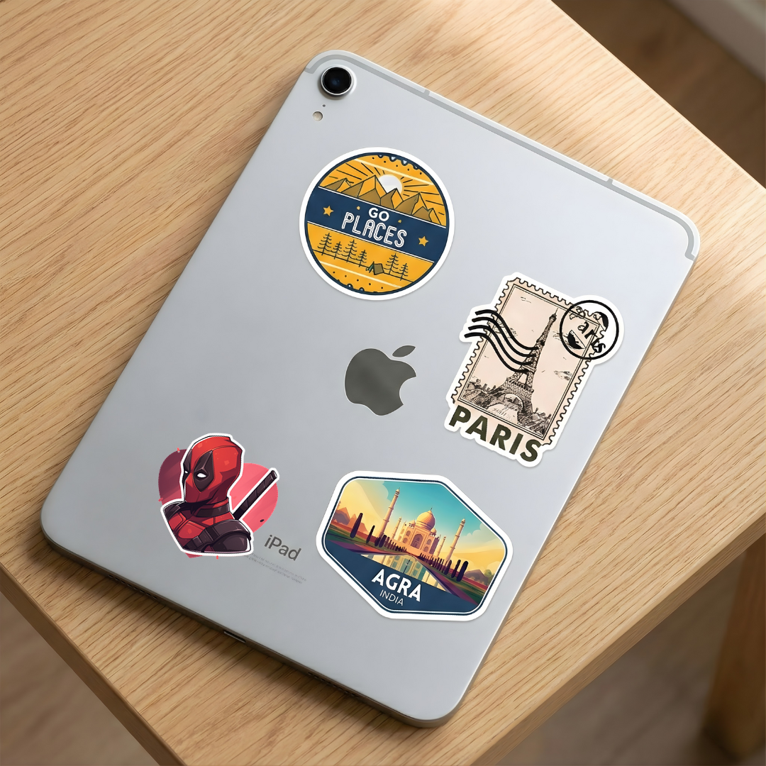 deadpool love heart sticker