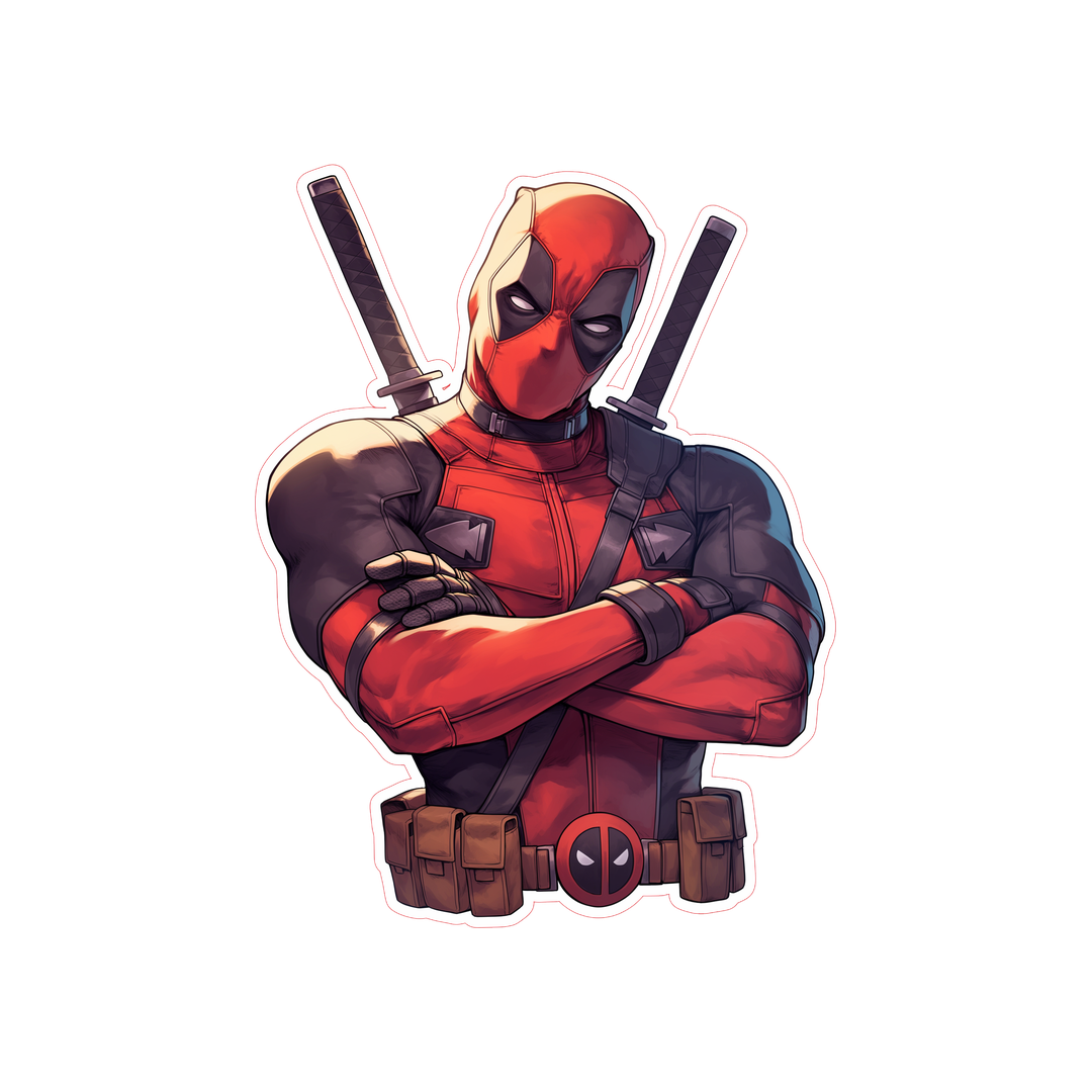 deadpool marvel comics hero sticker