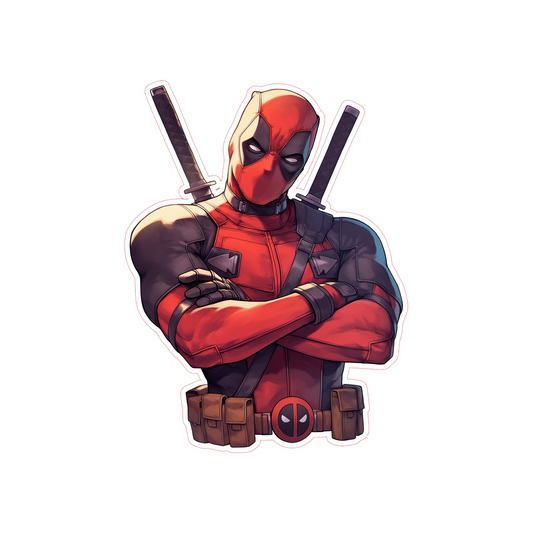 deadpool marvel comics hero sticker