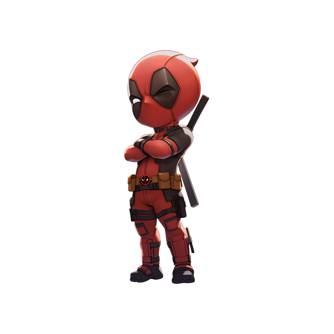 deadpool winking marvel sticker