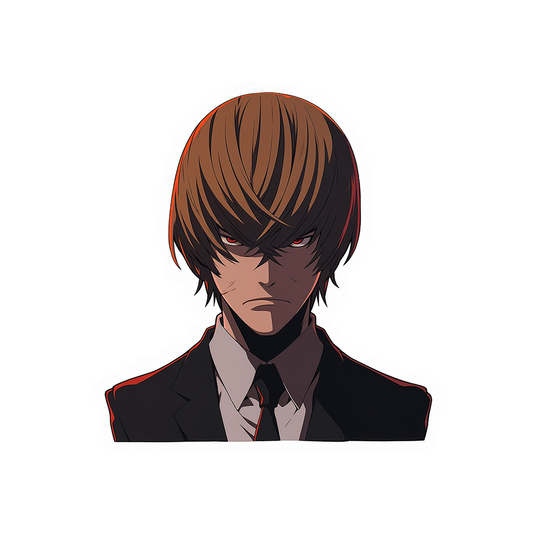 death note angry light yagami sticker