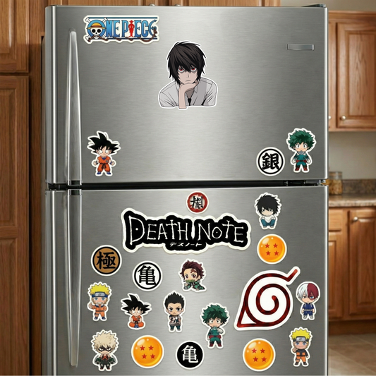 death note l with red eyes sticker