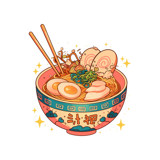 delicious ramen bowl sticker