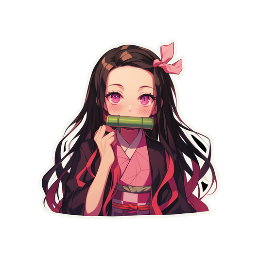 demon slayer beautiful nezuko sticker
