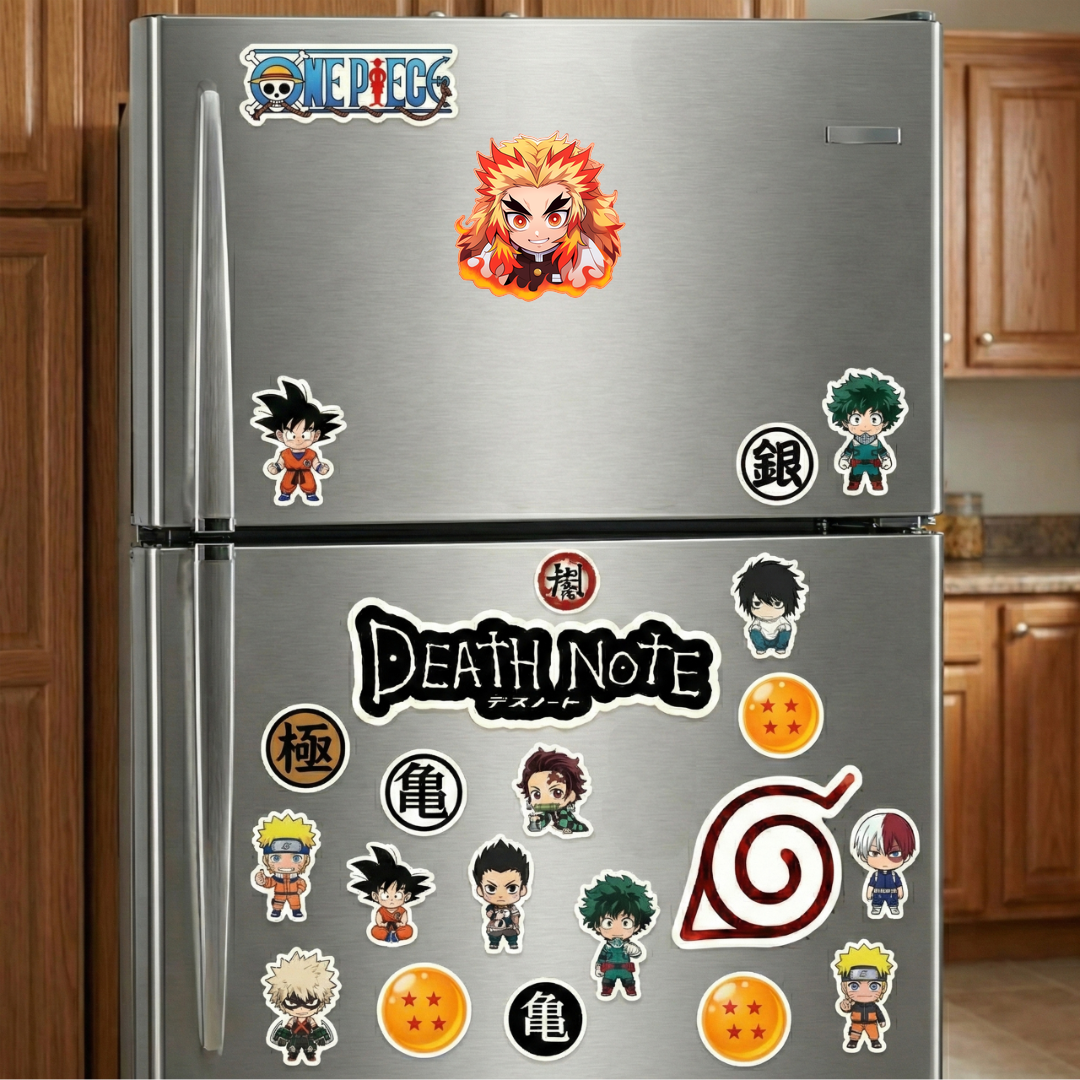 demon slayer chibi rengoku orange stroke sticker