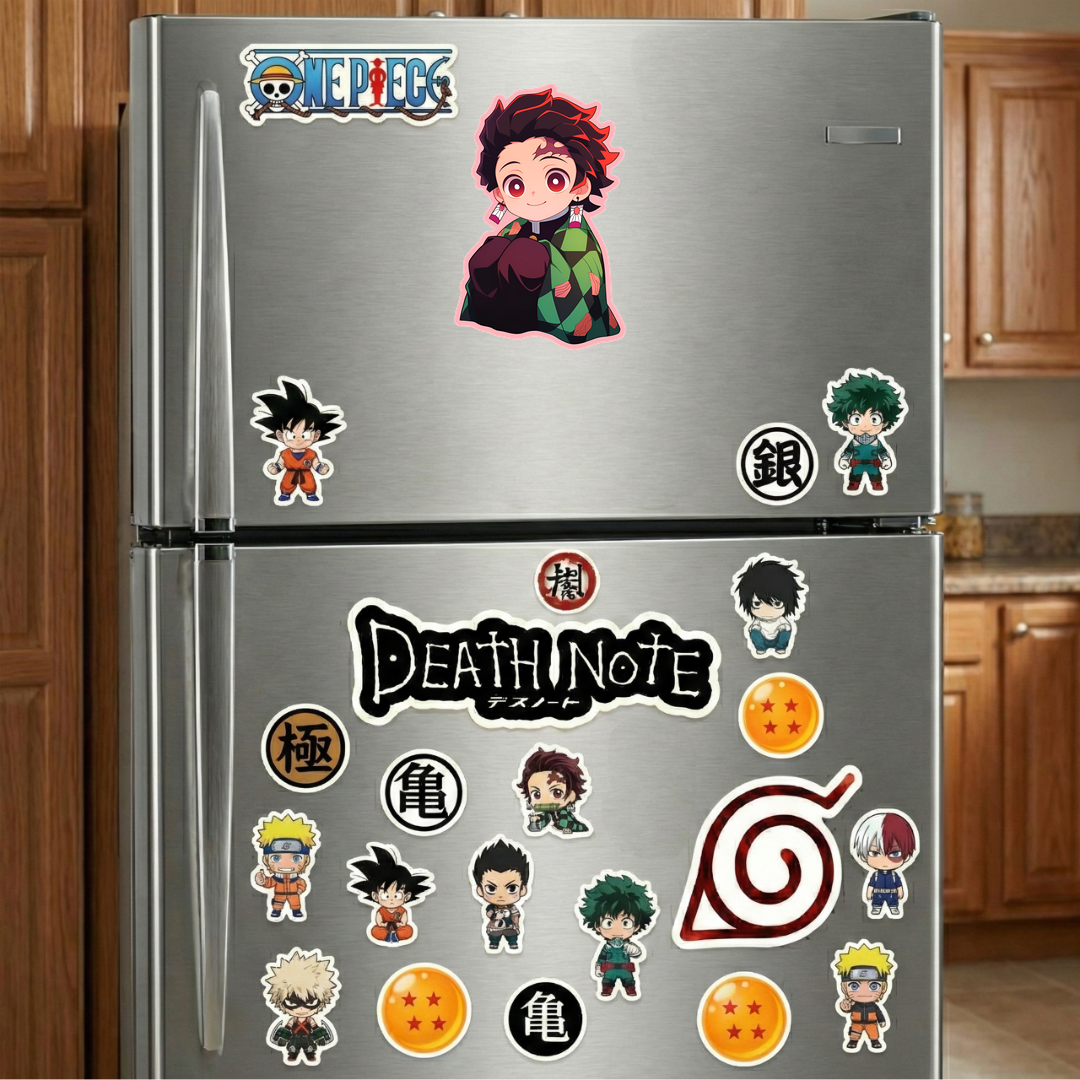 demon slayer cute tanjiro pink stroke sticker