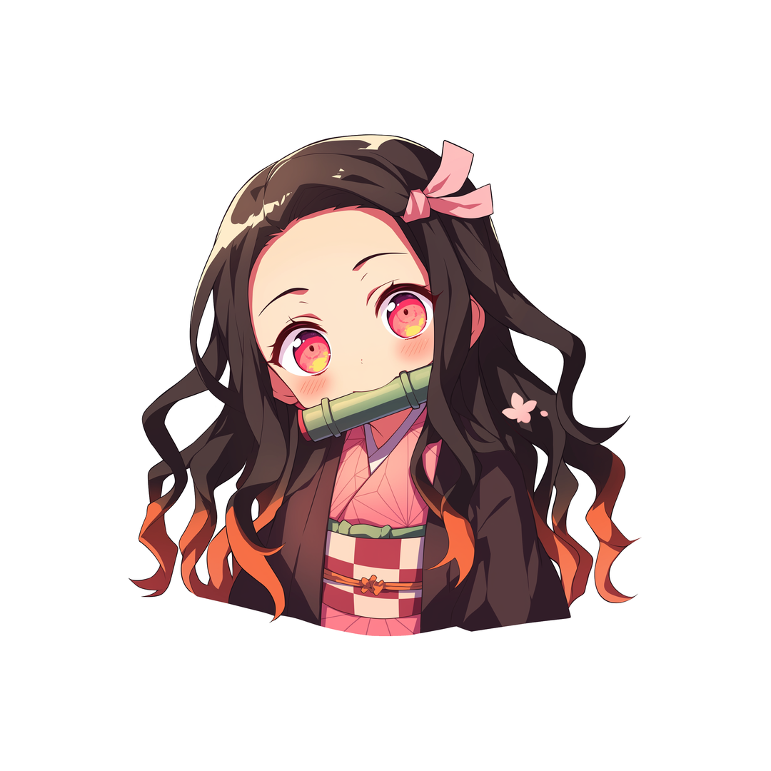 demon slayer kamado nezuko kimetsu no yaiba sticker