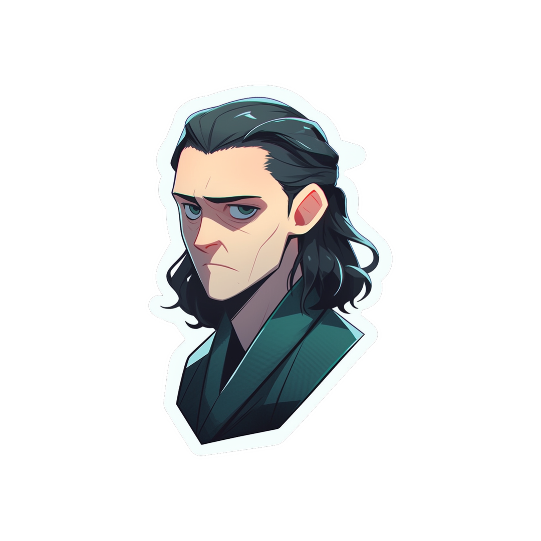 displeased loki marvel sticker