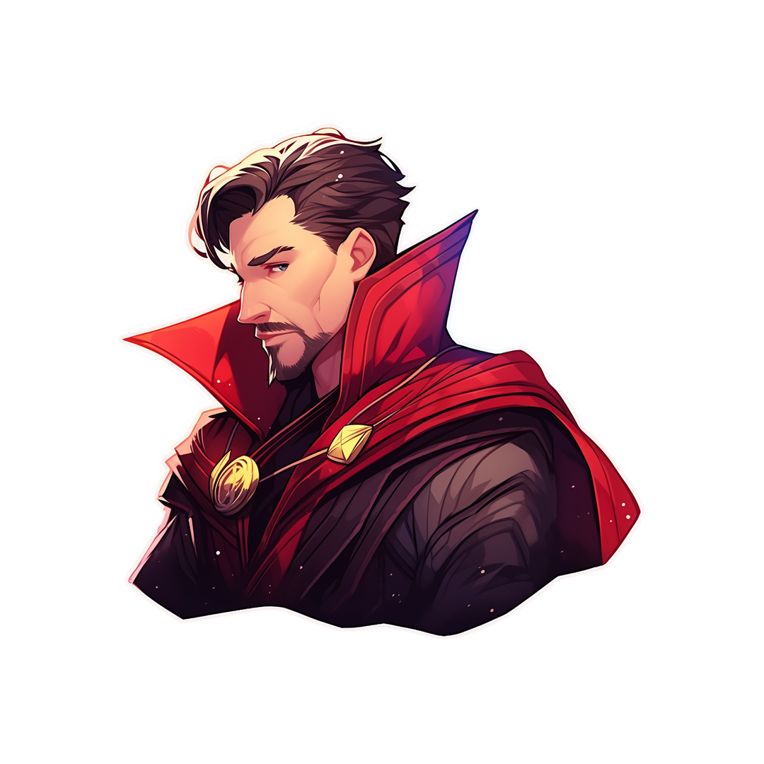 doctor strange looking aside sticker