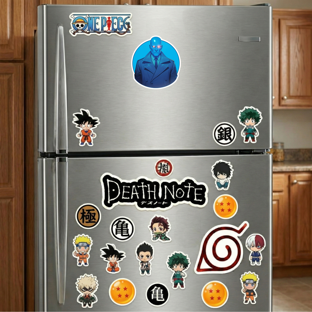 dr manhattan blue superhero sticker