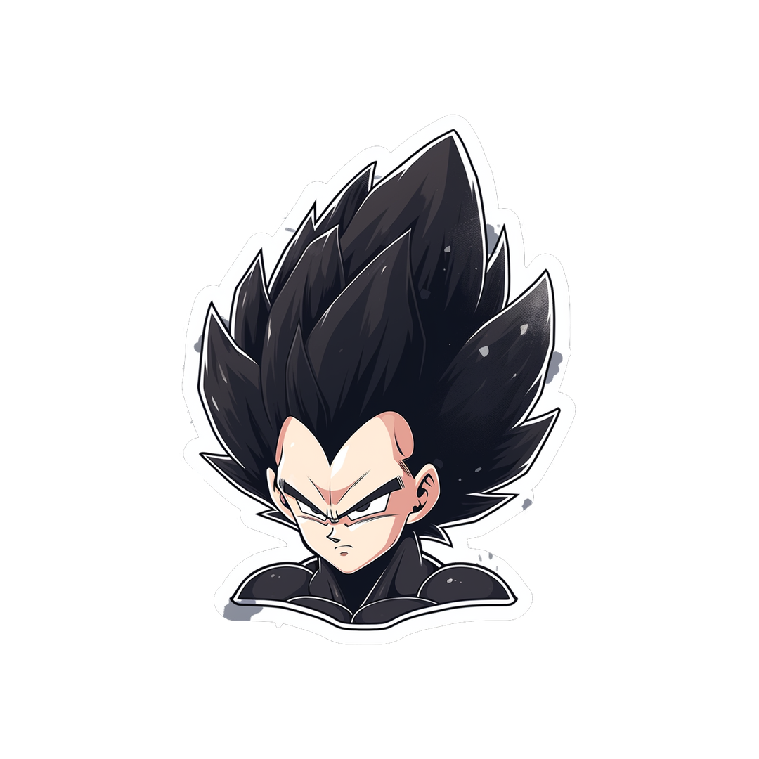 dragon ball angry vegeta anime sticker