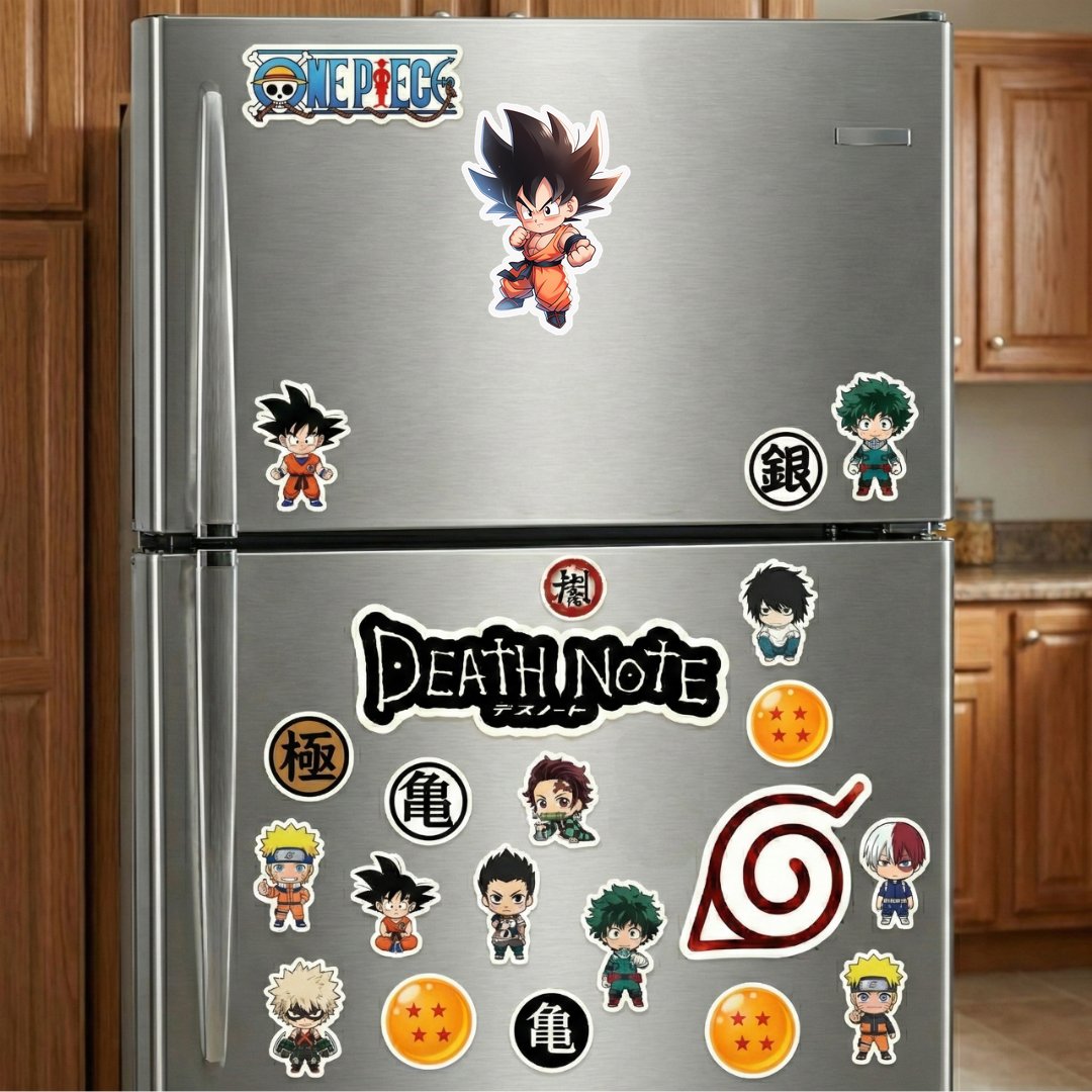 dragon ball chibi goku in fighting stance sticker