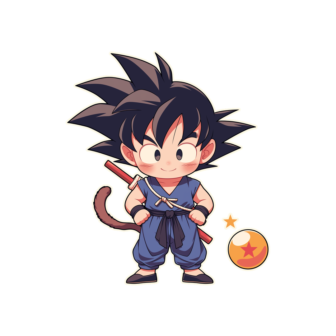 dragon ball goku kid chibi sticker