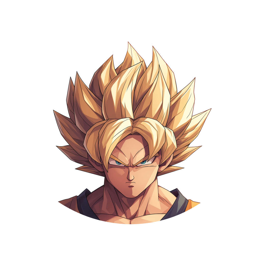 dragon ball goku super saiyan power up sticker