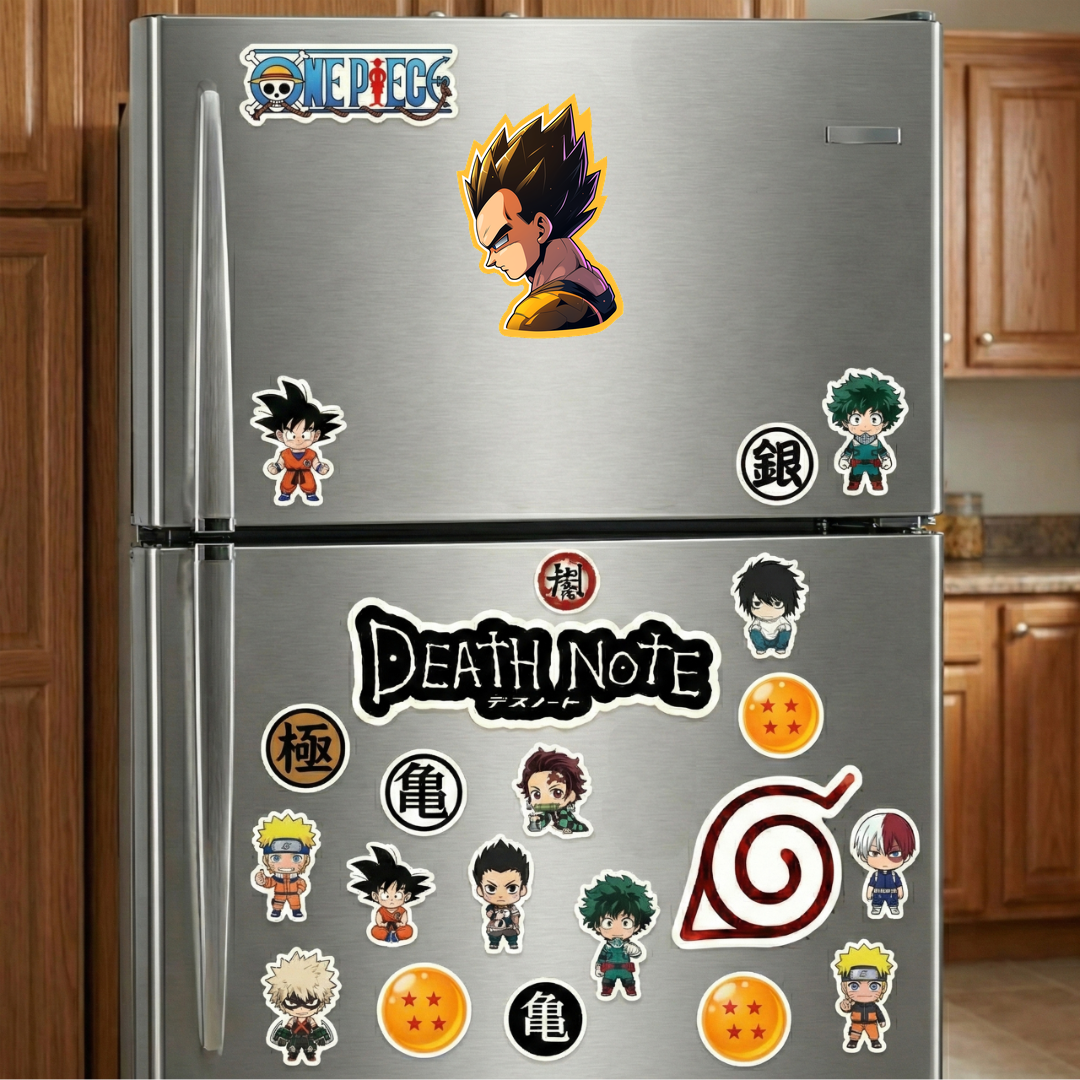 dragon ball vegeta yellow stroke sticker