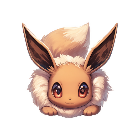 eevee brown fur sweet expression sticker