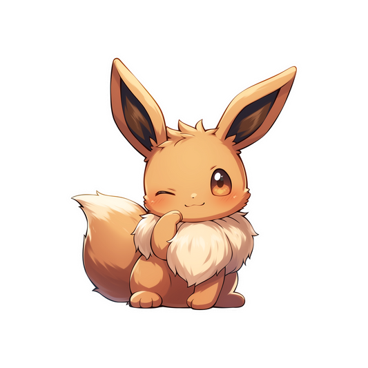 eevee winking cute sticker