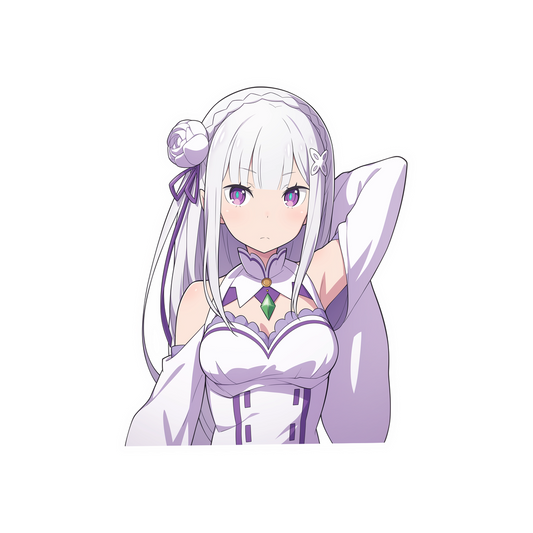 emilia re zero anime sticker