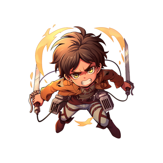 eren jaeger attack mode sticker