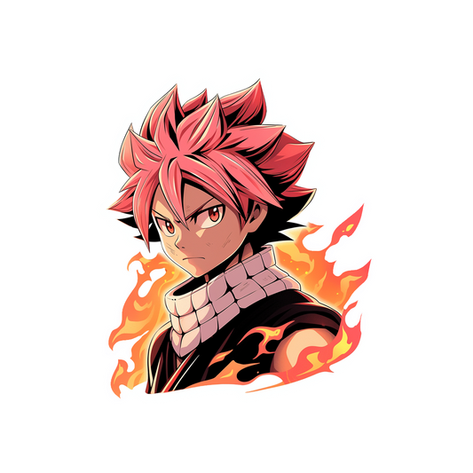 fairy tail natsu dragneel with fire sticker