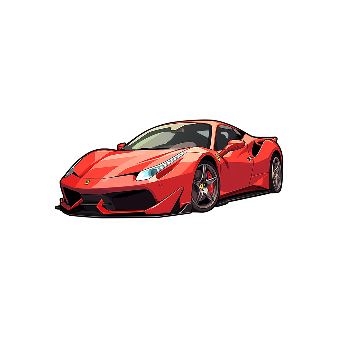 ferrari 488 sticker