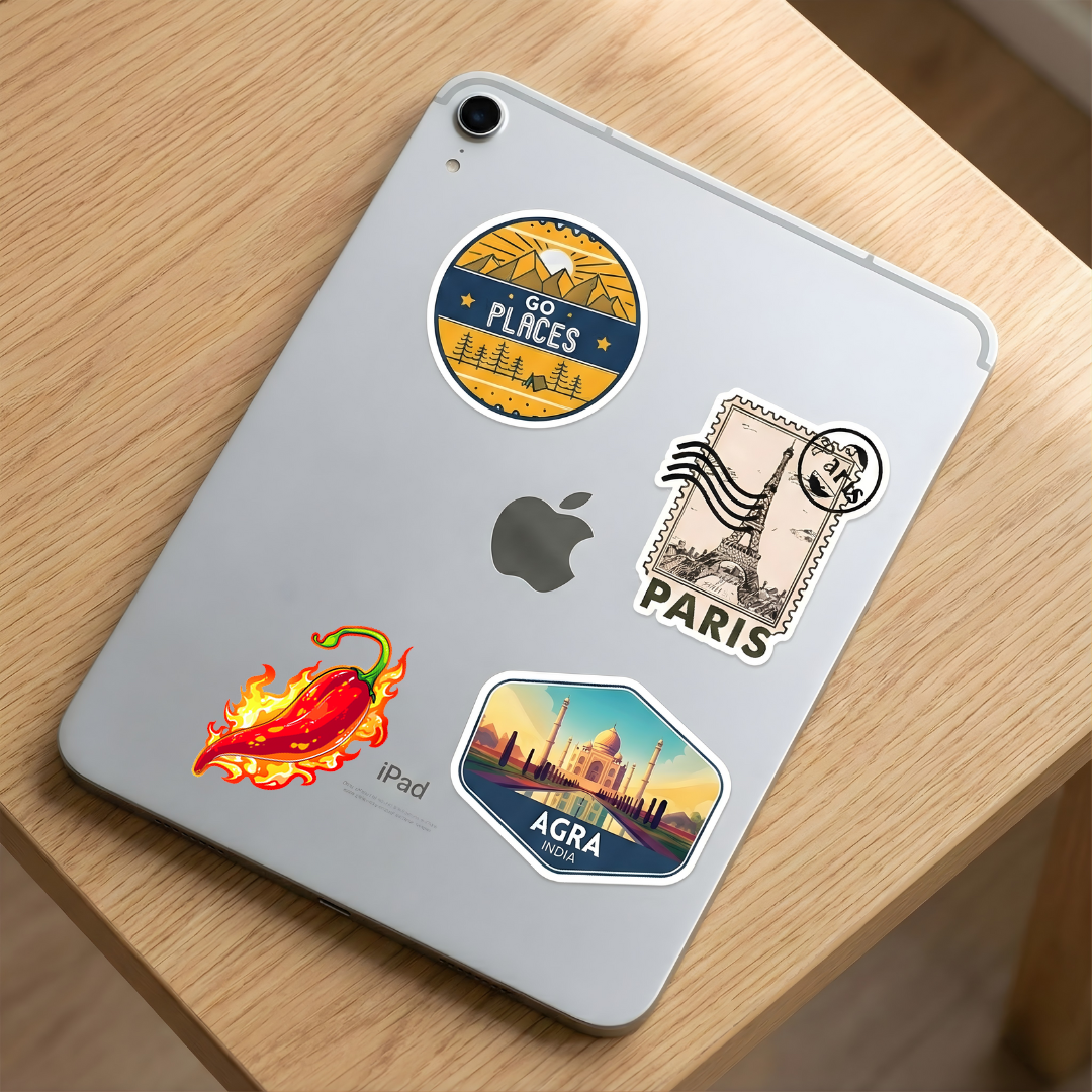 fiery hot chili pepper sticker