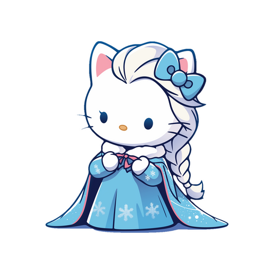 frozen hello kitty sticker