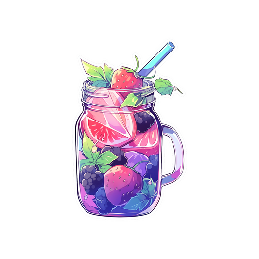 fruit and berry drink sticker