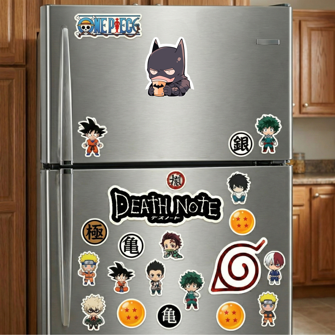 funny chibi batman drinking coffee sticker
