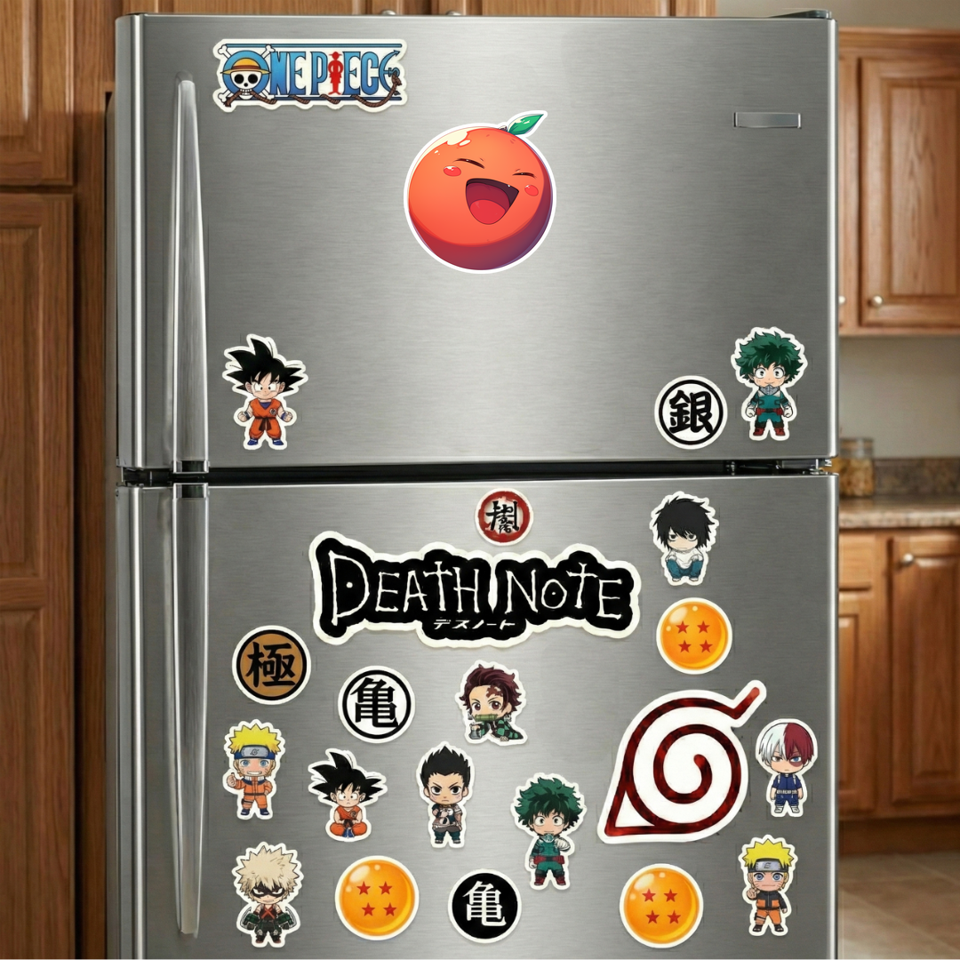 funny citrus face cartoon sticker
