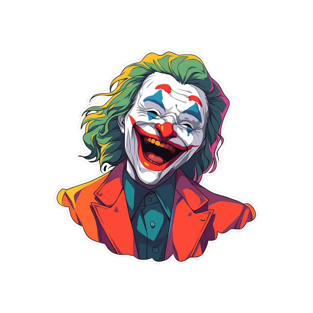 funny joker joaquin phoenix sticker