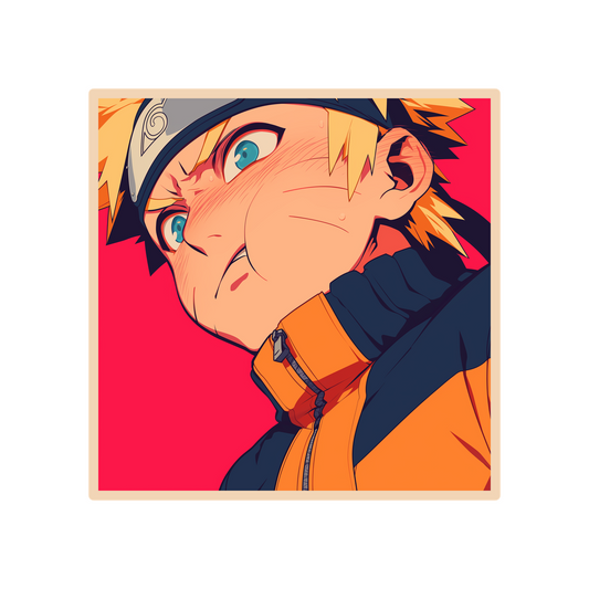 funny naruto face sticker