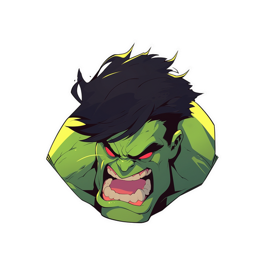 furious hulk sticker