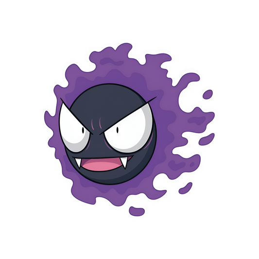gastly pokemon ghost sticker