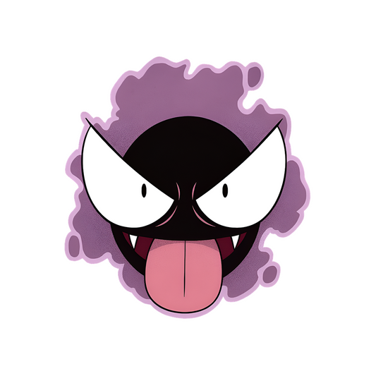 gastly tongue out pokemon sticker