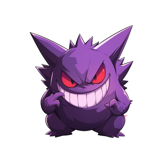 gengar evil grin sticker