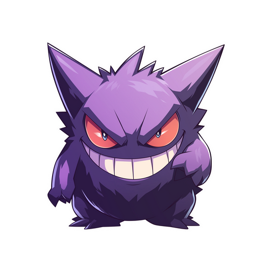 gengar menacing smile sticker
